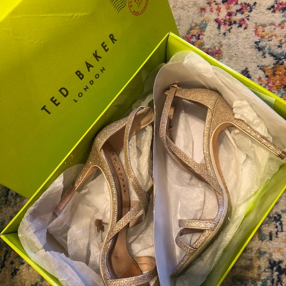 Ted Baker Oralis Lurex Strappy Sandals 